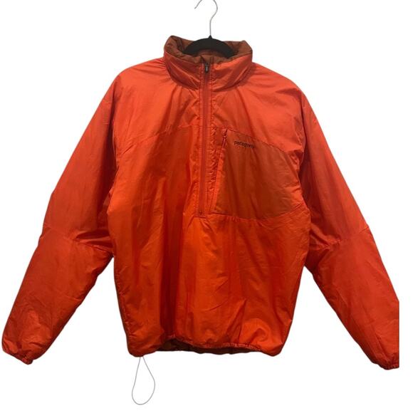 Patagonia Men's Micro Puff Orange Pullover Jacket Size Medium - Picture 1 of 6
